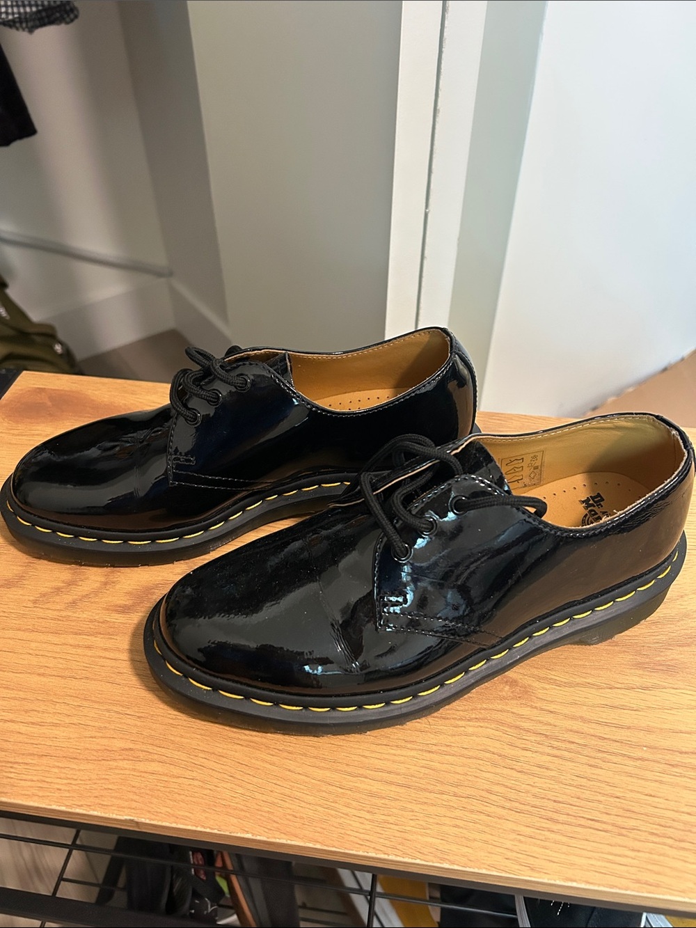 Dr. Martens 1461 Oxford Pristine AirWait Patent Shoes Women’s Size 8